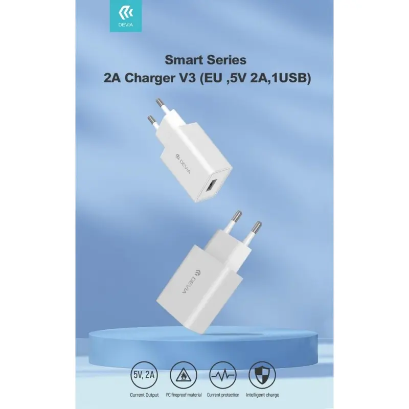 AC ADAPTER 2.1A 10.5W BIANCO DEVIA DECH0W279W