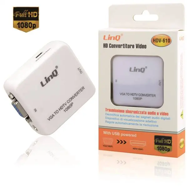 ADATTATORE CONVERTITORE DA VGA A HDMI PN