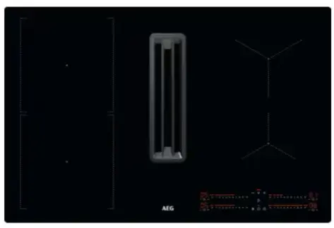 AEG CCE84543CB Piano Induzione 80 cm con Cappa Integrata Bridge XT