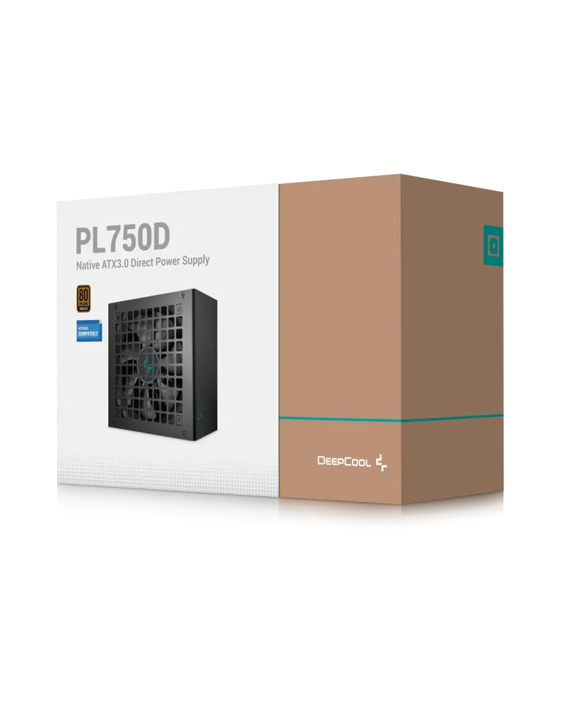ALIMENTATORE PC GAMING DEEPCOOL 750W PL750D-FC0B-EU-V2 80+ BRONZE