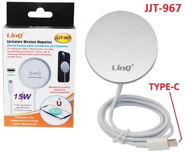 ALIMENTATORE WIRELESS MAGNETICO PER SMARTPHONE PN