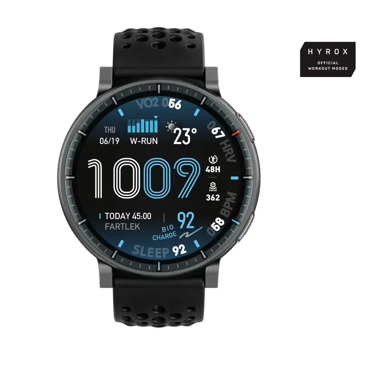 Amazfit Active Max display ultra luminoso da 1,5 pollici, 4 GB di memoria, mappe offline, monitoraggio dell'energia BioCharge