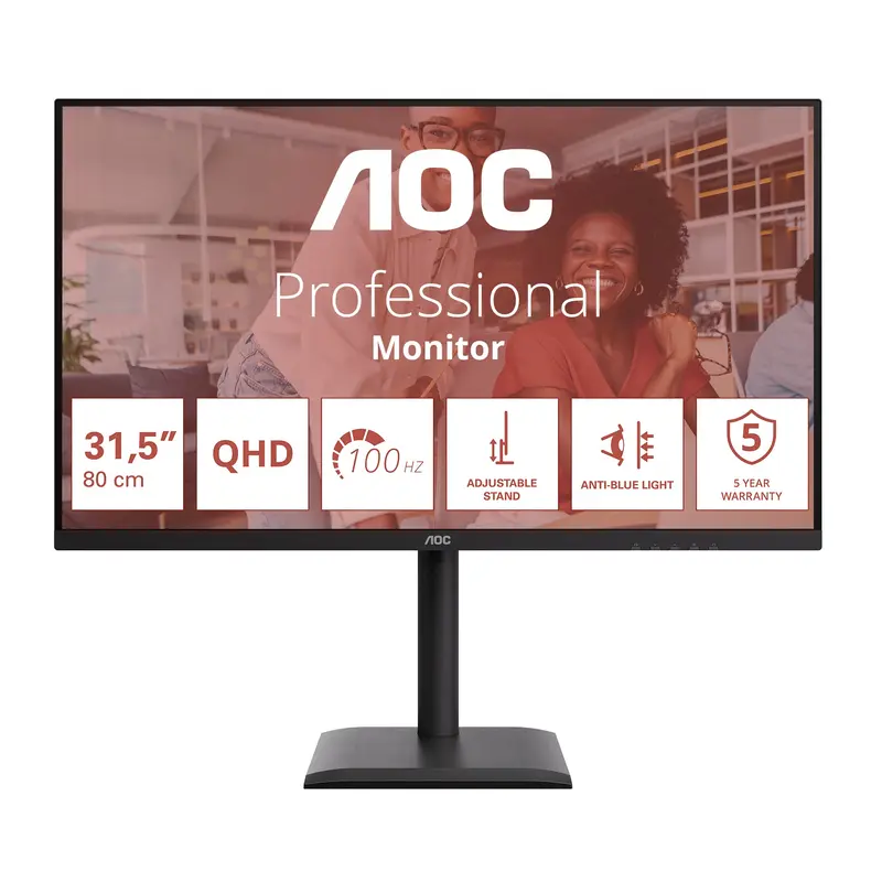 AOC E4 Q32E4U Monitor PC 80 cm (31.5") 2560 x 1440 Pixel Quad HD LED Nero