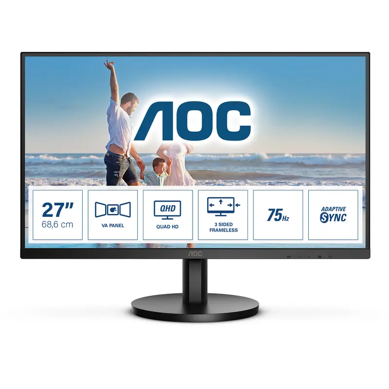 AOC MONITOR 27 LED VA QHD 16