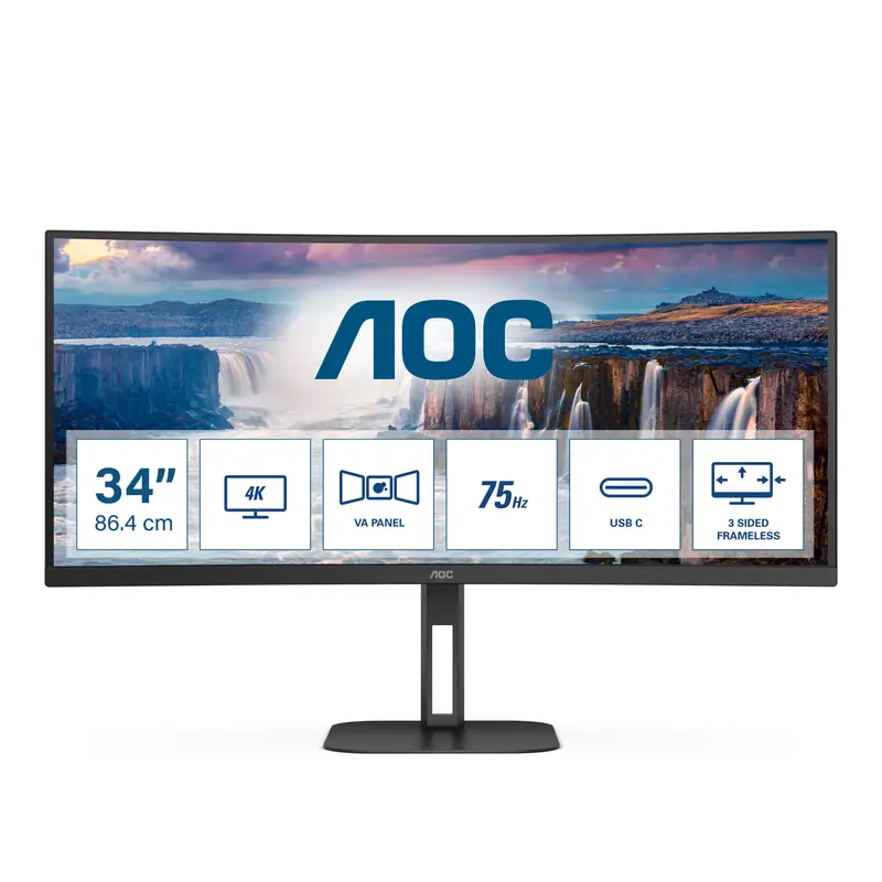 AOC MONITOR CURVO 34 LED VA WQHD 21