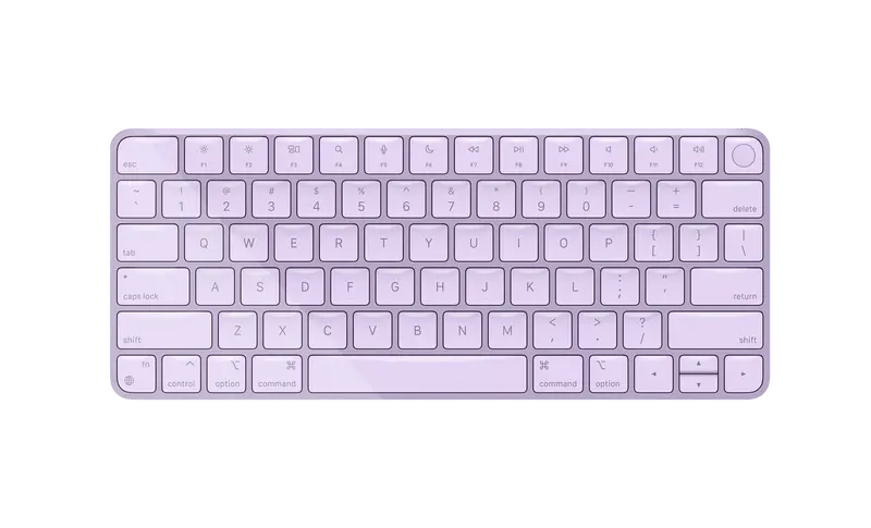 Apple Magic Keyboard Tastiera qwerty con Touch ID ricaricabile violet usata