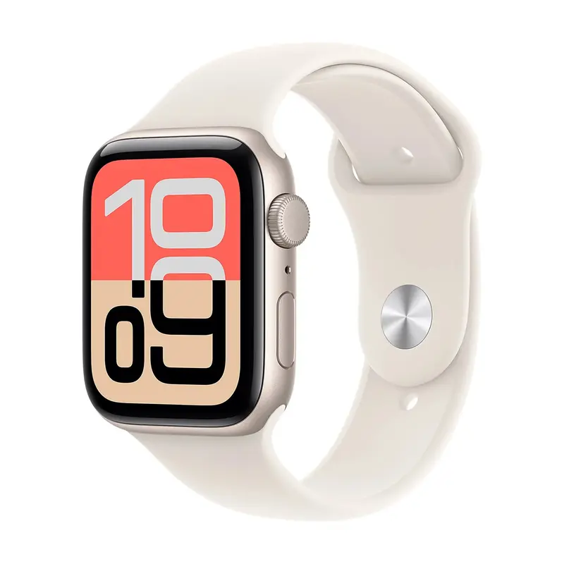 APPLE WATCH SE 3GPS44MMSTARLIGHT ALUMINIUM CASE WITH STARLIGHT SPORT BAND - S/M