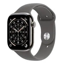 APPLE WATCH SERIES 11 GPS + CELLULAR 46MM NATURAL TITANIUM CASE WITH STONE GREY SPORT BAND S/M