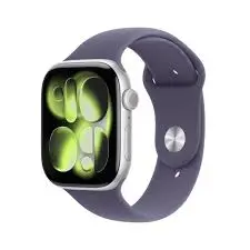 APPLE WATCH SERIES 11 GPS + CELLULAR 46MM SILVER ALUMINIUN CASE WITH PURPLE FOG SPORT BAND S/M