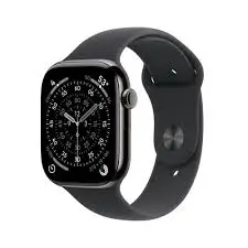 APPLE WATCH SERIES 11 GPS + CELLULAR 46MM SLATE TITANIUM CASE WITH BLACK SPORT BAND M/L MFD24W