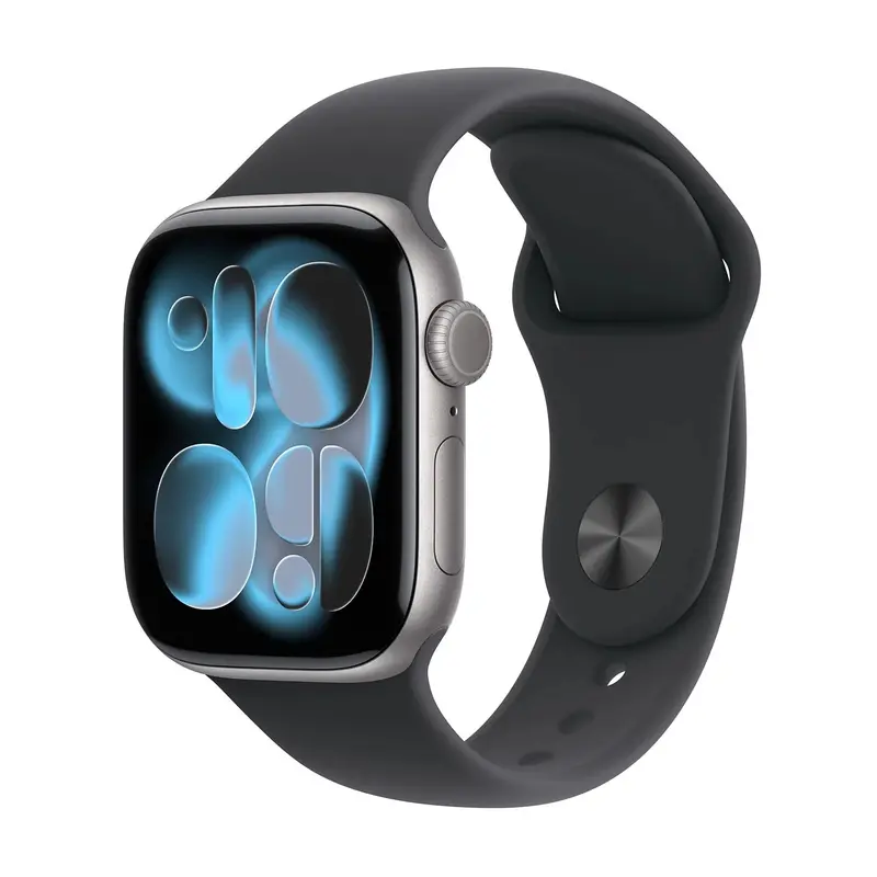 APPLE WATCH SERIES 11GPS E CELLULAR 42MM SPACE GREY ALUMINIUM CASE WITH BLACK SPORT BAND, S/M