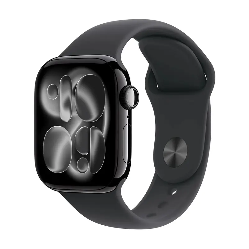APPLE WATCH SERIES 11GPS E CELLULAR 42MMJET BLACK ALUMINIUM CASE WITH BLACK SPORT BAND, S/M