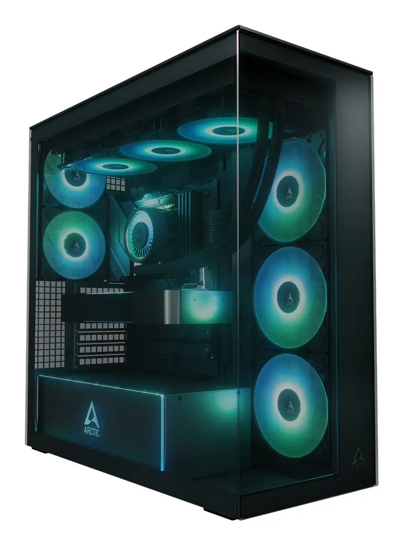 ARCTIC Xtender Black (Tinted Glass) Midi Tower Nero