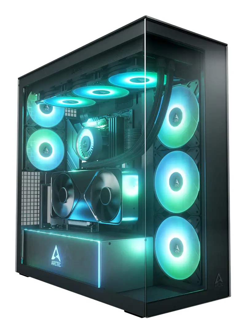 ARCTIC Xtender VG Black (Mirror Glass) Midi Tower Nero