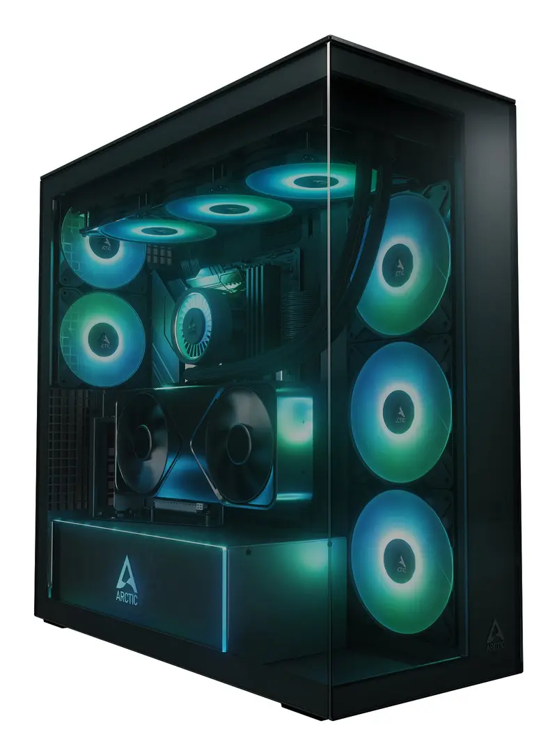 ARCTIC Xtender VG Black (Tinted Glass) Midi Tower Nero