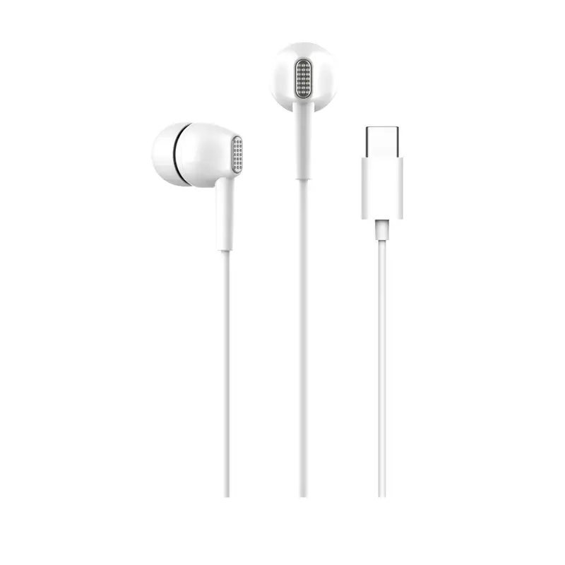 Auricolari Bianco a Filo "Fine" con connettore usb-c Puro