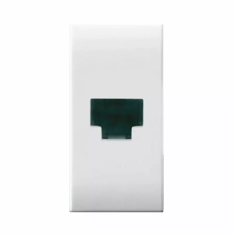 AVE Presa RJ11 morsetti a vite, Domus S44 colore RAL 9010 - finitura lucida - 1 Mod. 441024