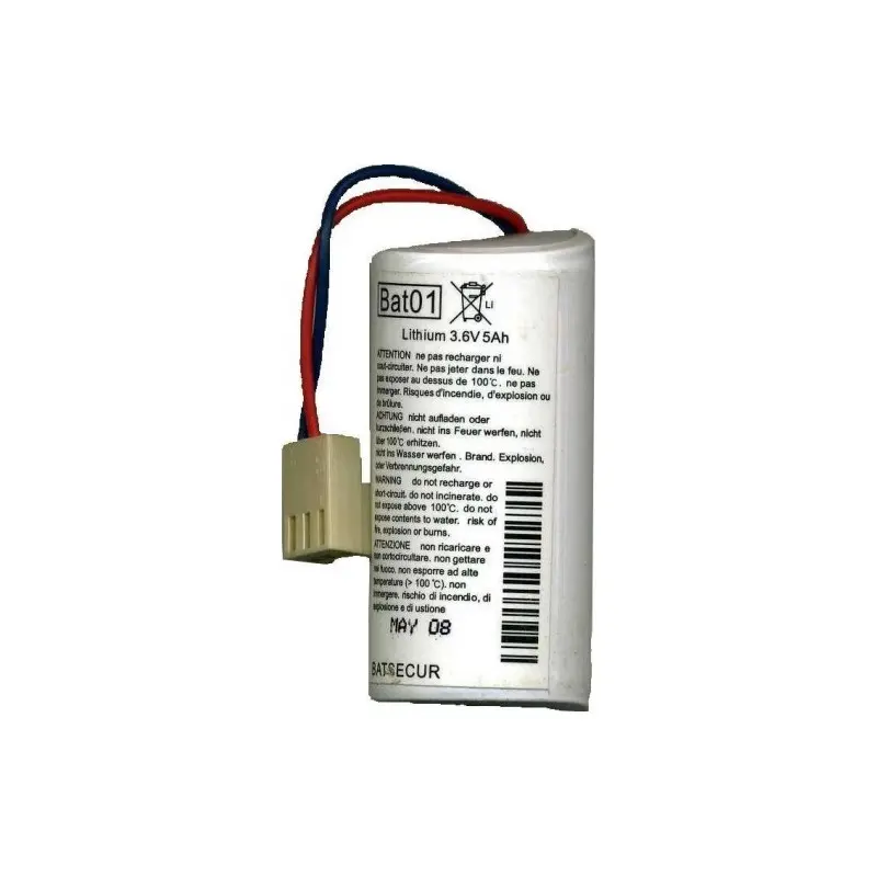 BATSECUR BAT01 Batteria Litio 3,6 V 6 Ah – Compatibile BATLi01