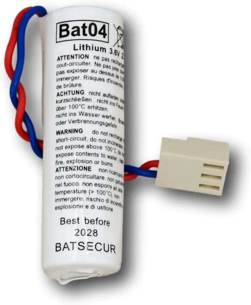 BATSECUR BAT04 Batteria Litio 3,6 V 2,7 Ah – BATLi04 D8903