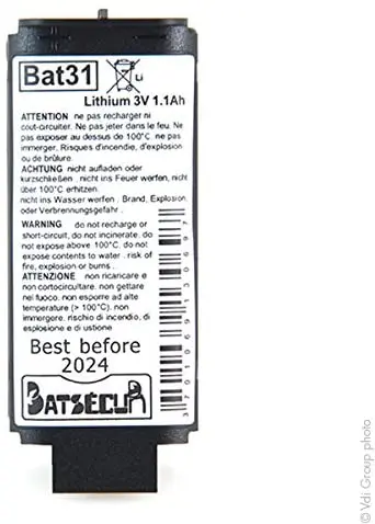 BATSECUR BAT31 Batteria Litio 3 V 1,2 Ah – Compatibile BATLi31
