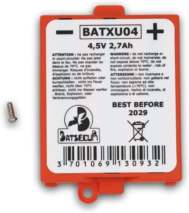 BATSECUR BATXU04 Batteria Alcalina per Antifurto – RXU04X