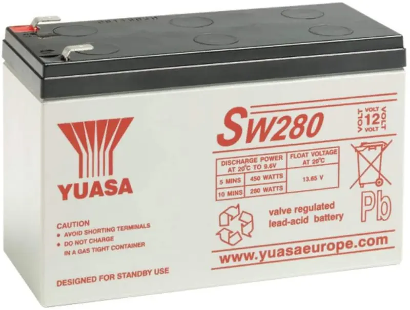 Batteria AGM Yuasa SW280 12 V 9 Ah Faston 6,3mm
