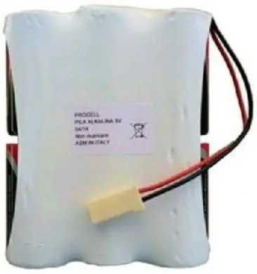 Batteria antifurto allarme compatibile silentron BAT1010 pacco batterie 9 V 12 Ah power pack (assemblaggio 6 torcioni"d")