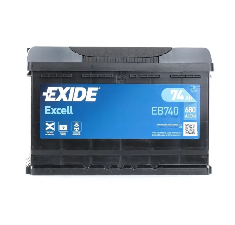 Batteria auto exide 12 V 74 Ah 680 A