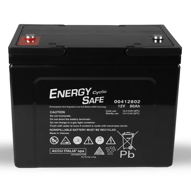 Batteria Ciclica Energy Safe 00412802 12 V 80 Ah AGM