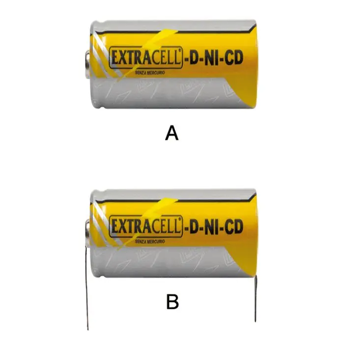 Batteria Extracell Ni-Cd 1,2 V 4,5 Ah D senza terminali