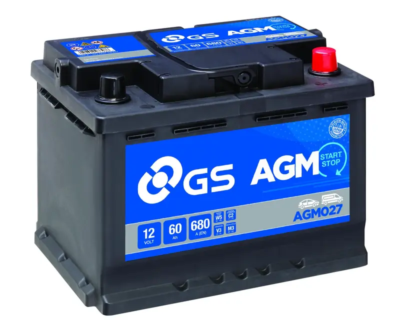 Batteria gs yuasa 12 V 60 Ah 680 A AGM