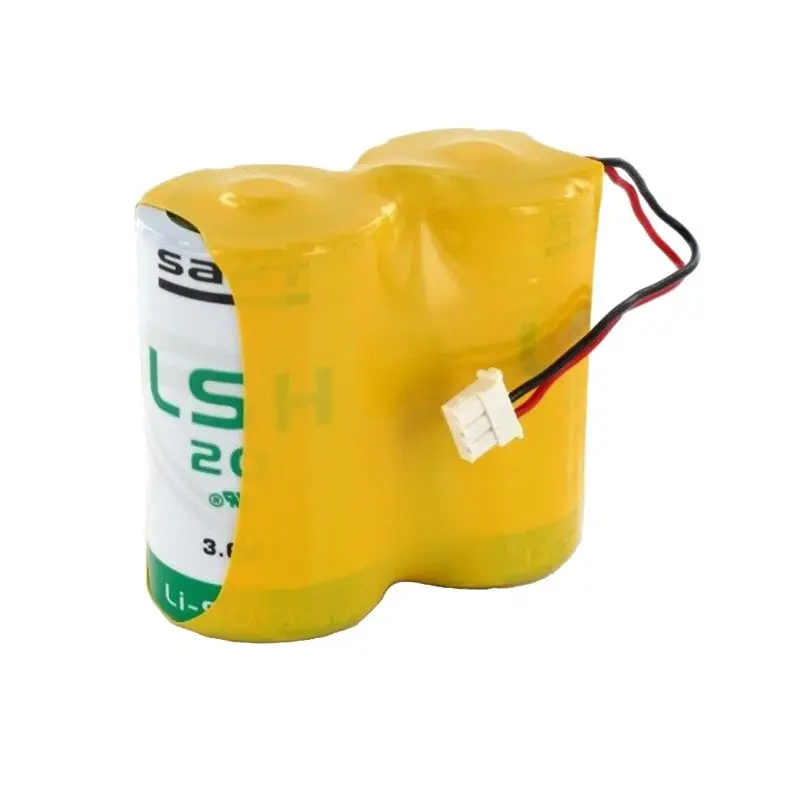 Batteria litio 7,2V 13Ah formato D con connettore Tecnoalarm