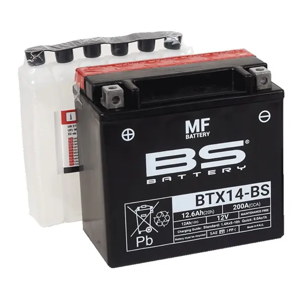 Batteria Moto BS Battery BTX14-BS 12 V 12 Ah AGM