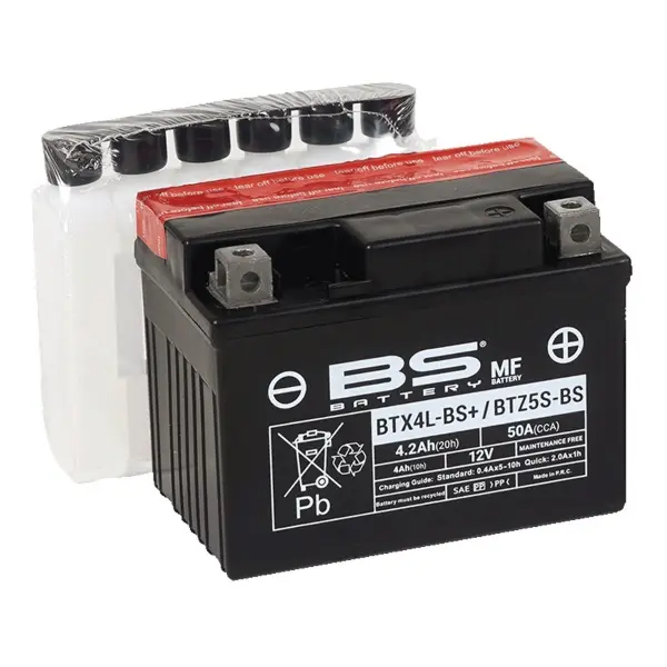 Batteria Moto BS Battery BTX4L-BS 12 V 3 Ah AGM