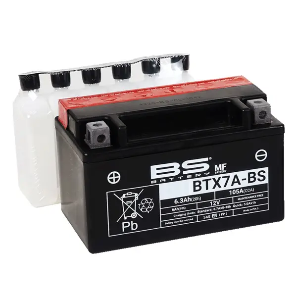 Batteria Moto BS Battery BTX7A-BS 12 V 6 Ah AGM