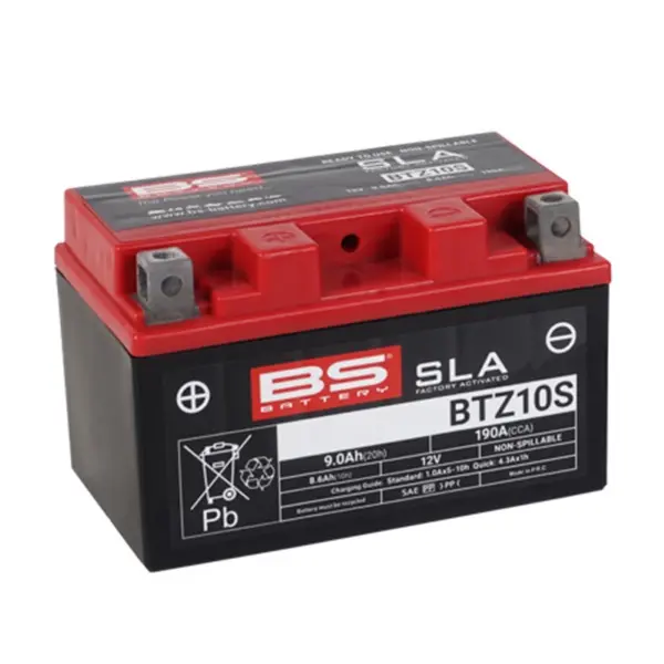 Batteria Moto BS Battery BTZ10S 12 V 8,6 Ah AGM