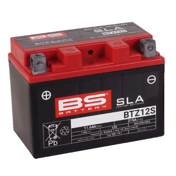 Batteria Moto BS Battery BTZ12S 12 V 11 Ah AGM