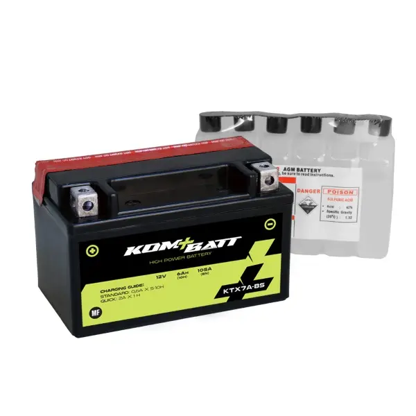 Batteria Moto Kombat KTX7L-BS 12 V 6 Ah AGM