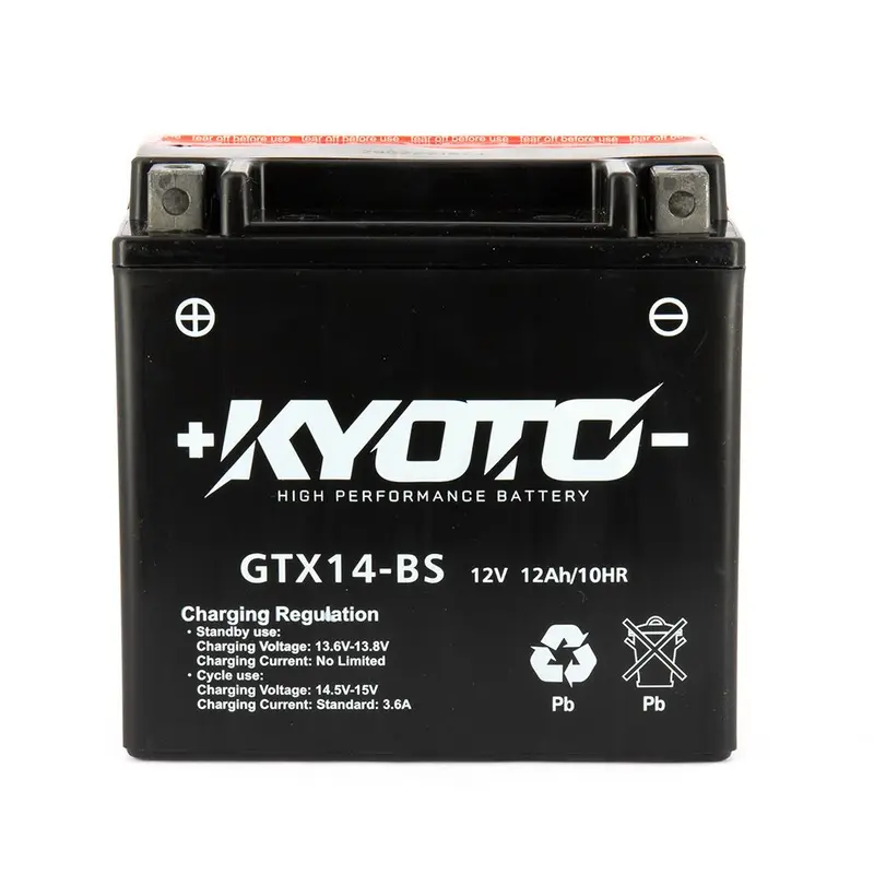 Batteria Moto Kyoto GTX14-BS 12 V 12 Ah AGM