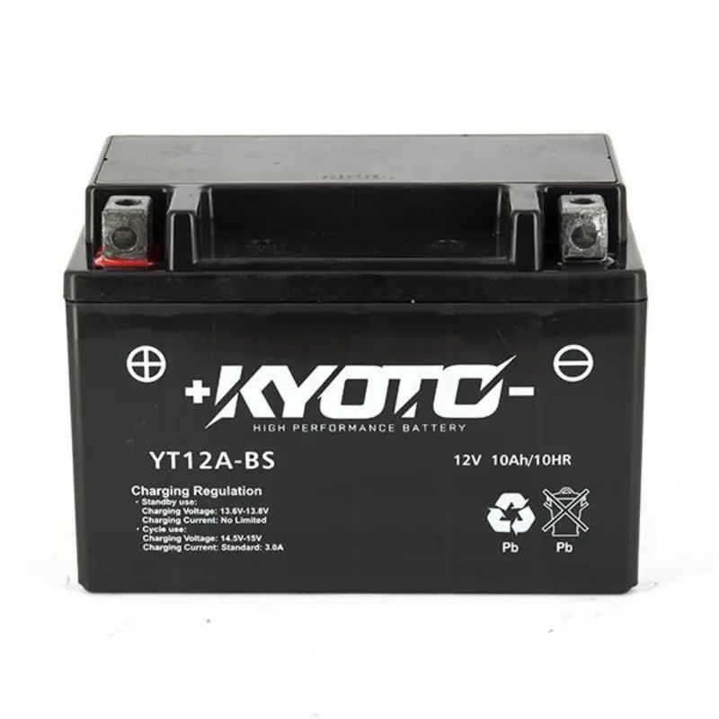 Batteria Moto Kyoto YT12A-BS 12 V 10 Ah AGM