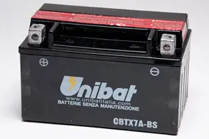 Batteria Moto Unibat CBYTX7A-BS 12 V 6 Ah AGM