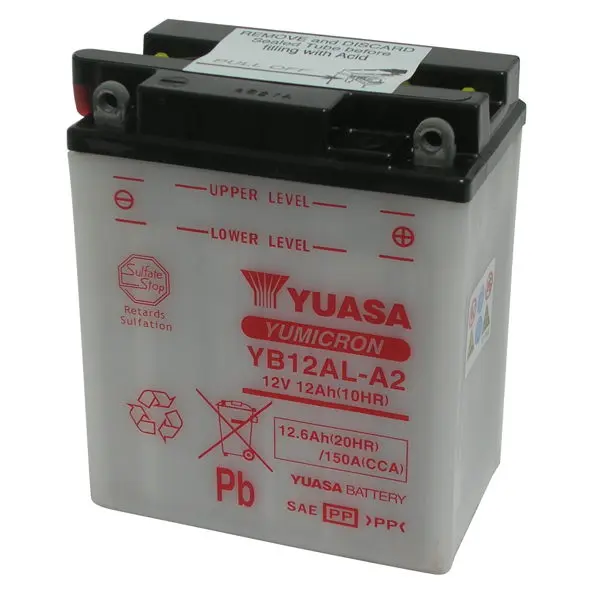 Batteria Moto Yuasa YB12AL-A2 12 V 12 Ah