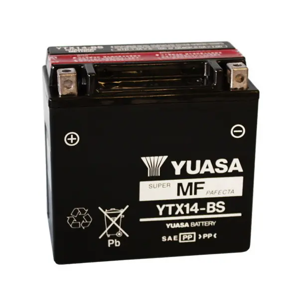 Batteria Moto Yuasa YTX14-BS 12 V 12 Ah AGM