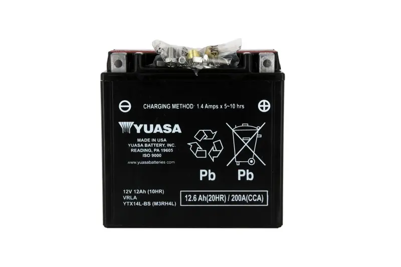 Batteria Moto Yuasa YTX14L-BS 12 V 12 Ah AGM