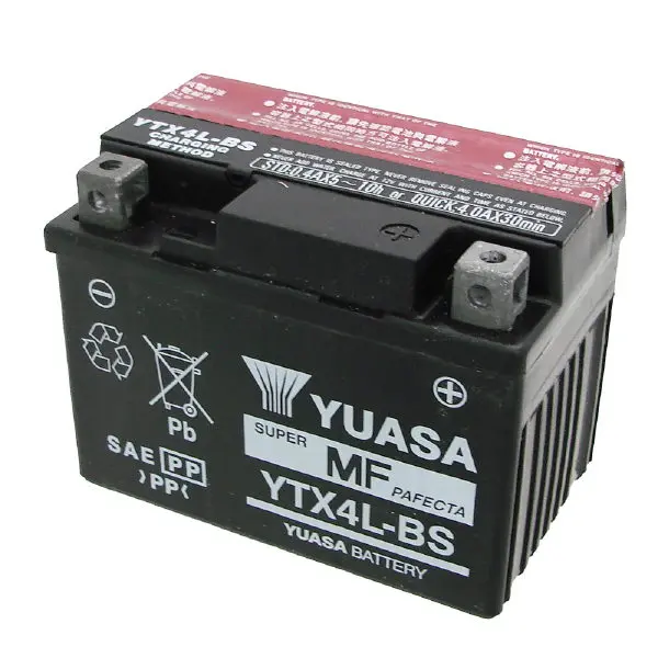 Batteria Moto Yuasa YTX4L-BS 12 V 3 Ah AGM