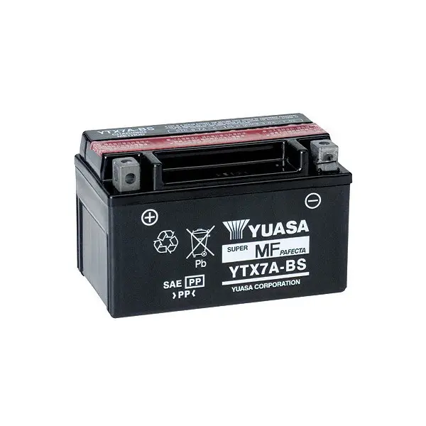 Batteria Moto Yuasa YTX7A-BS 12 V 6 Ah AGM
