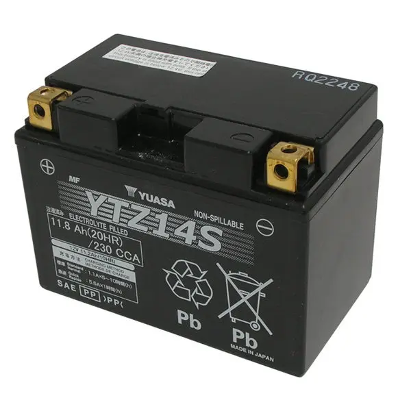 Batteria Moto Yuasa YTZ14S 12 V 11,2 Ah AGM