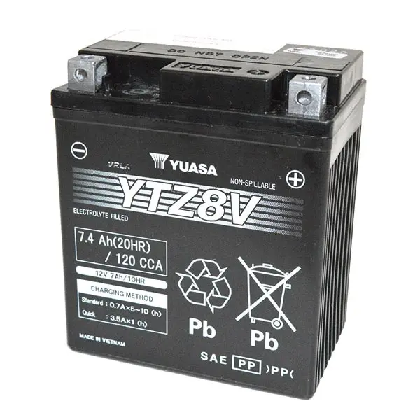 Batteria Moto Yuasa YTZ8V 12 V 7 Ah AGM