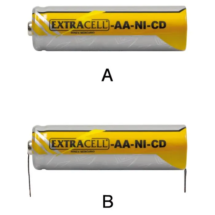 Batteria Ni-Cd 1,2 V 1000 mAh AA lamella