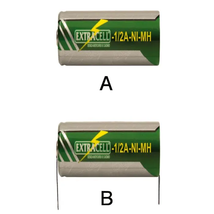 Batteria Ni-MH 1/2 A 1,2 V 1100 mAh